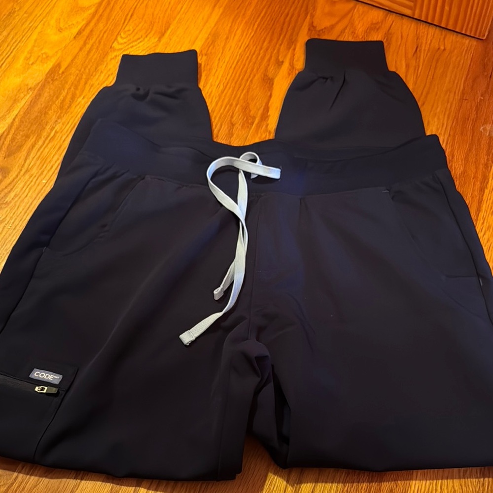 NEW Code nxt Scrub pants navy blue with Drawstring